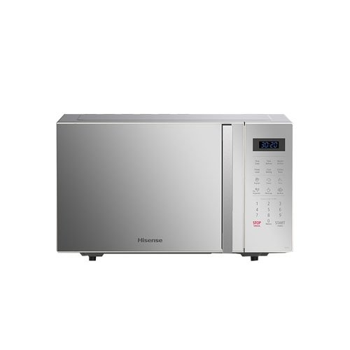Hisense-23L-Microwave-H23MOMS5H Hisense 23L Digital Microwave Oven H23MOMS5H Capacity: 23L Output power: 800W Clock setting Kitchen timer 11 power levels Auto Defrost Smart Cook LED Display Touch control 6 preset programs