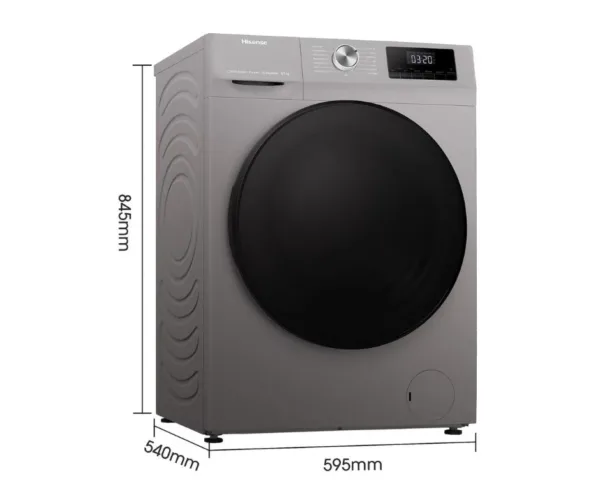 Hisense 8kg WFPV8012EMT Washing machine Front loadFull Automatic(Grey)
