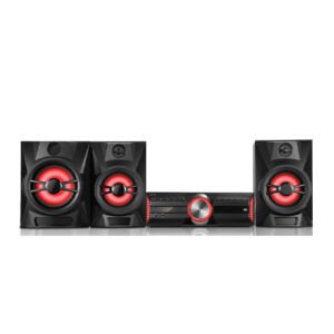 The Hisense Mini HiFi Speaker System HA650 (800 Watts) is an advanced audio setup engineered to deliver top-notch sound quality. With a total power output of 800 watts, it ensures loud, clear audio performance without needing to max out the volume, making it ideal for creating a dynamic listening experience in larger rooms or spaces. Featuring a 3.1-channel configuration, the system includes two stereo speakers and a dedicated subwoofer for deep bass, ensuring rich, full sound. This 3-in-1 speaker system offers a complete audio solution for various needs. The system also comes with a CD front loader, so you can easily play your favorite audio CDs. Additionally, it supports USB playback, allowing you to connect and play music directly from a USB drive or storage device. Bluetooth connectivity gives you the freedom to stream music wirelessly from your smartphone, tablet, or laptop, while the 3.5mm AUX input allows for wired connections to other audio devices. For added convenience, the system includes a remote control, letting you operate the speaker from a distance. The LED display screen shows current settings, track information, and other details for easier navigation. Whether you're using it for casual listening or as part of a more immersive audio experience, the Hisense Mini HiFi Speaker System HA650 offers versatile functionality and superior sound quality.