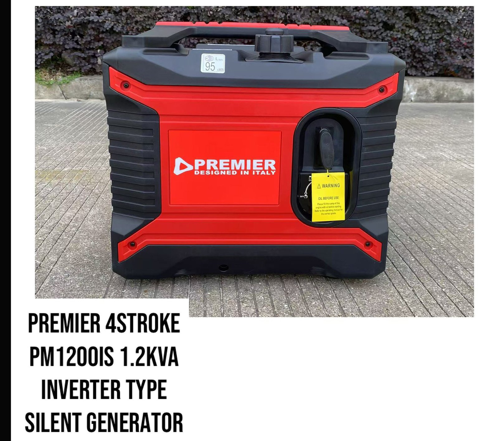 This Premier PM2000IS 1.2kVA Inverter Silent Generator is a compact, fuel-efficient, and quiet power solution designed for home, office, camping, and outdoor events. Its inverter technology ensures stable power for sensitive electronics like laptops and TVs.  Key Features: Power Output: 1.2kVA, suitable for essential appliances and devices Silent Operation: Low noise levels for minimal disturbance Inverter Technology: Produces clean and stable energy, safe for electronics Fuel Efficiency: Optimized consumption for extended use Portable & Durable: Compact design with an impact-resistant body User-Friendly: Easy-to-use interface for quick operation Specifications: Fuel Type: Petrol Engine: 4-stroke for high efficiency and reliability Noise Level: Designed for quiet performance Best For: Home, office, camping, and outdoor events Why Choose the Premier PM2000IS? This silent inverter generator offers reliable and energy-efficient backup power while being portable and durable. Ideal for powering devices anytime, anywhere, ensuring uninterrupted performance.  🚀 Order now for a reliable and quiet power source! 🔋 This Premier PM2000IS 1.2kVA Inverte