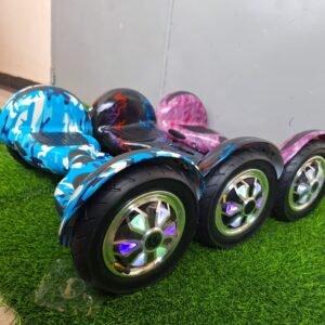A 10-inch hoverboard is a self-balancing electric scooter with larger wheels, making it more stable and suitable for different terrains.