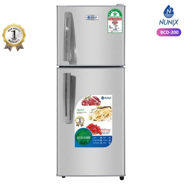 Nunix Double Door Fridge 210L